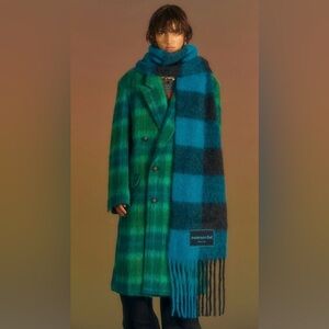 Andersson Bell Essential Billy New Check Scarf in Blue Black